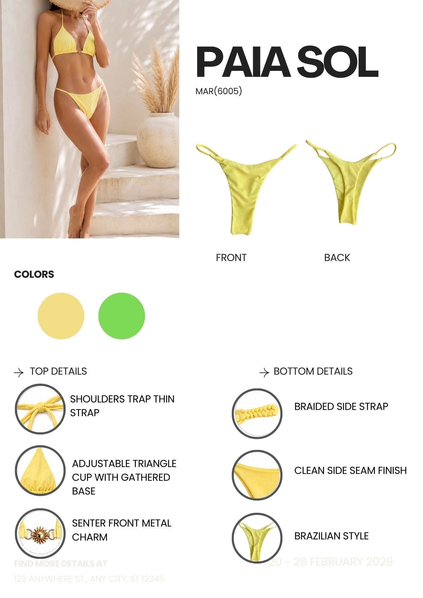 paia sol bikini (MAR-6005)