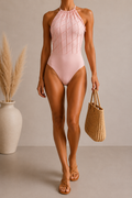 Glamorous & Luxury  High Neck Swimsuit (MAR-2017)