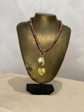 Necklace purple pearl (GL-0014)