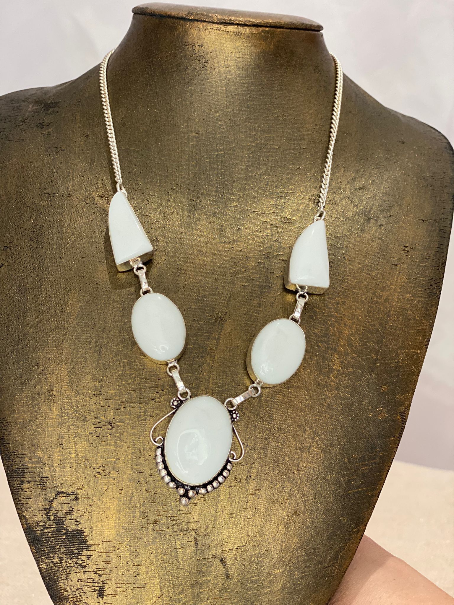 Necklace Moonlight Howlite (GL-0006)