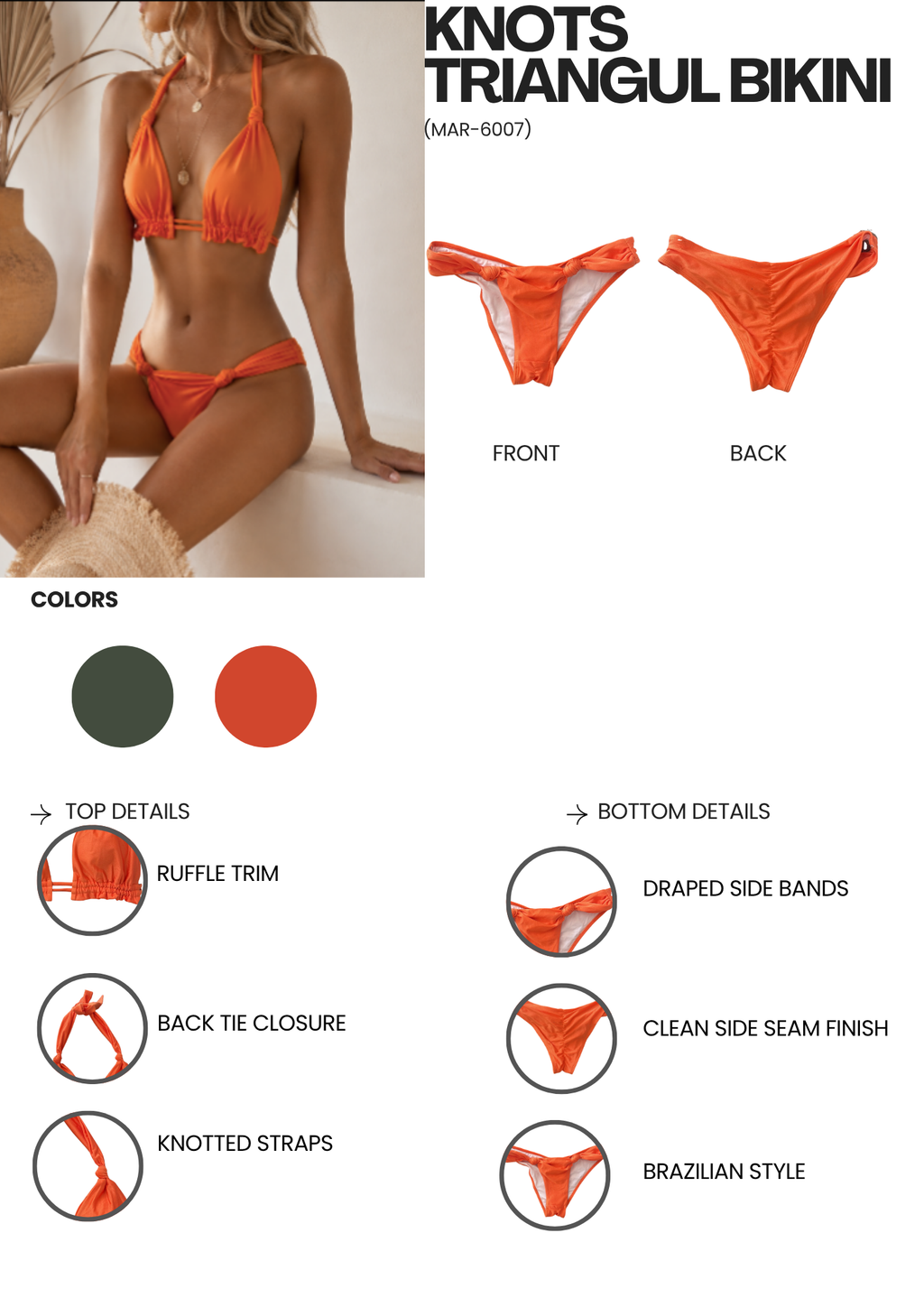 knots triangul bikini (MAR-6007)