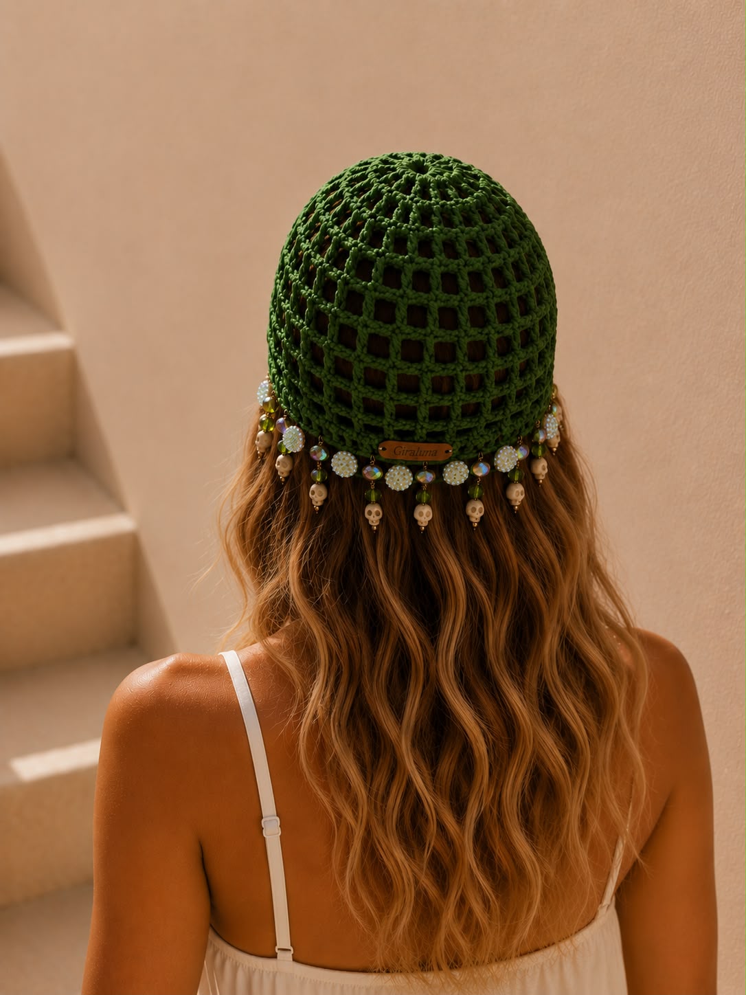 verde oscuro Mesh Hat (EM-8011)