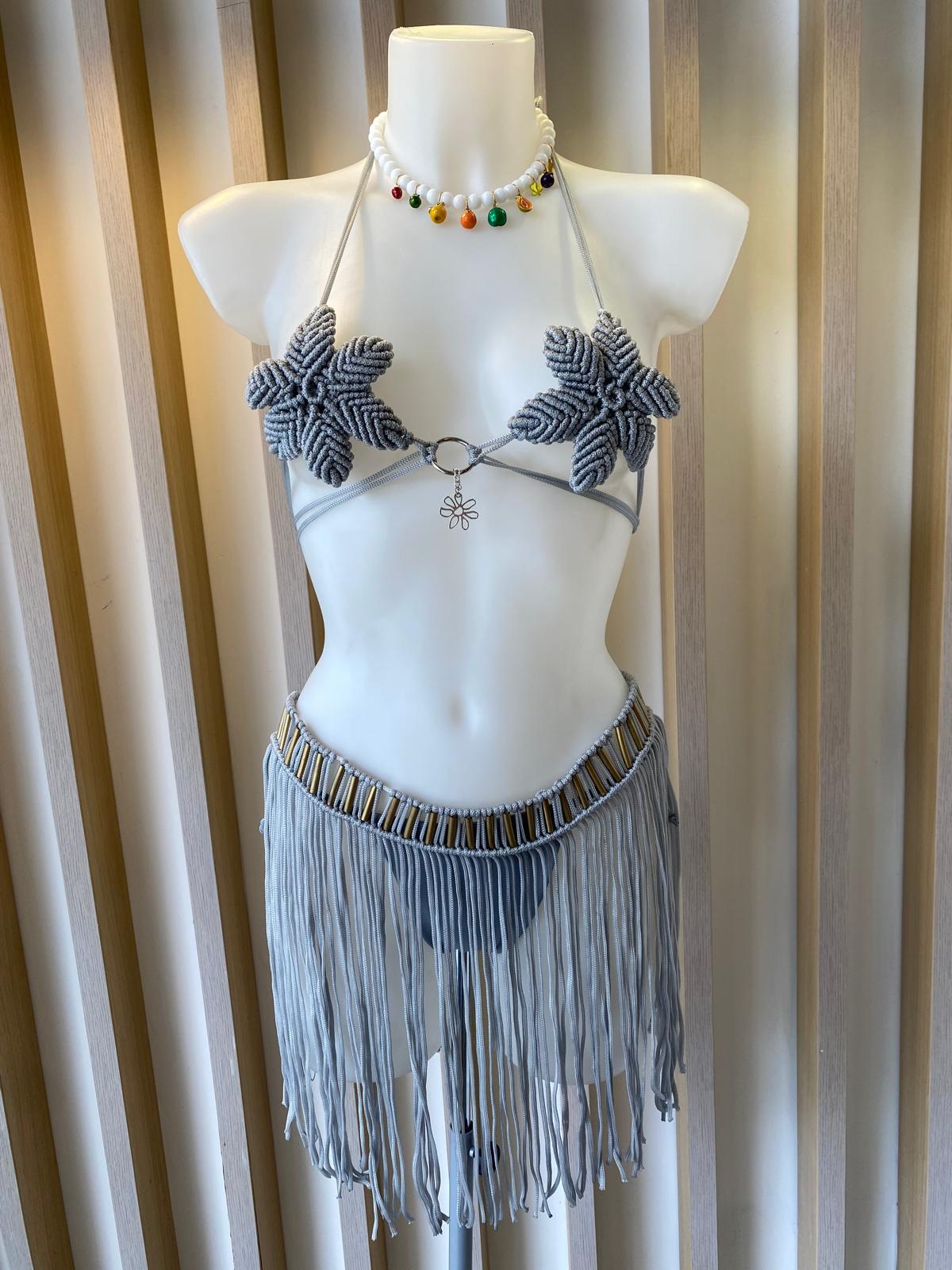 Wild flower bikini gray (MAR-6001)