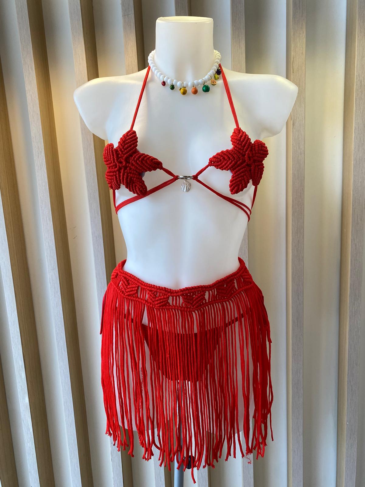 Wild flower bikini red (MAR-6001)