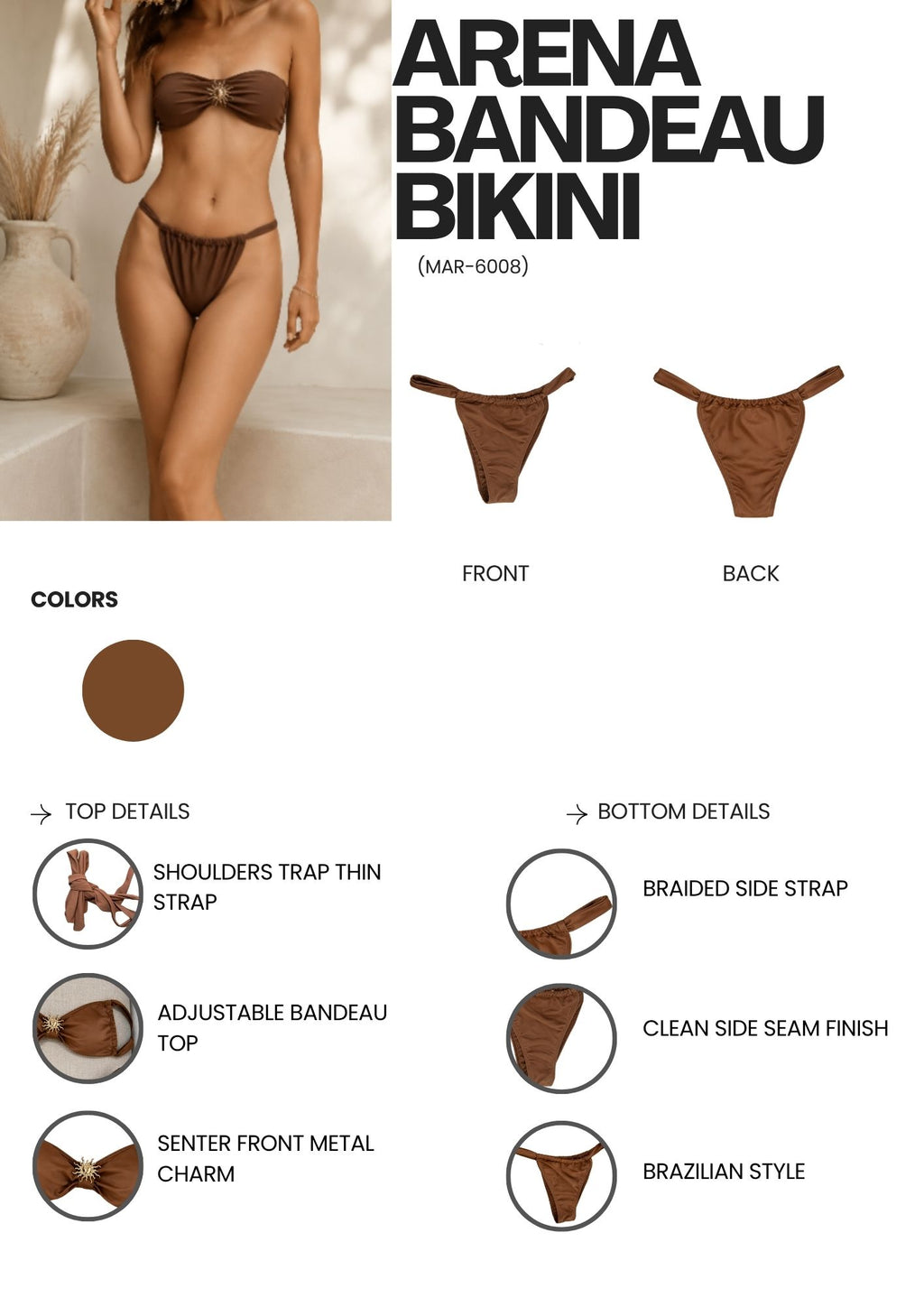 Arena bandeau bikini
