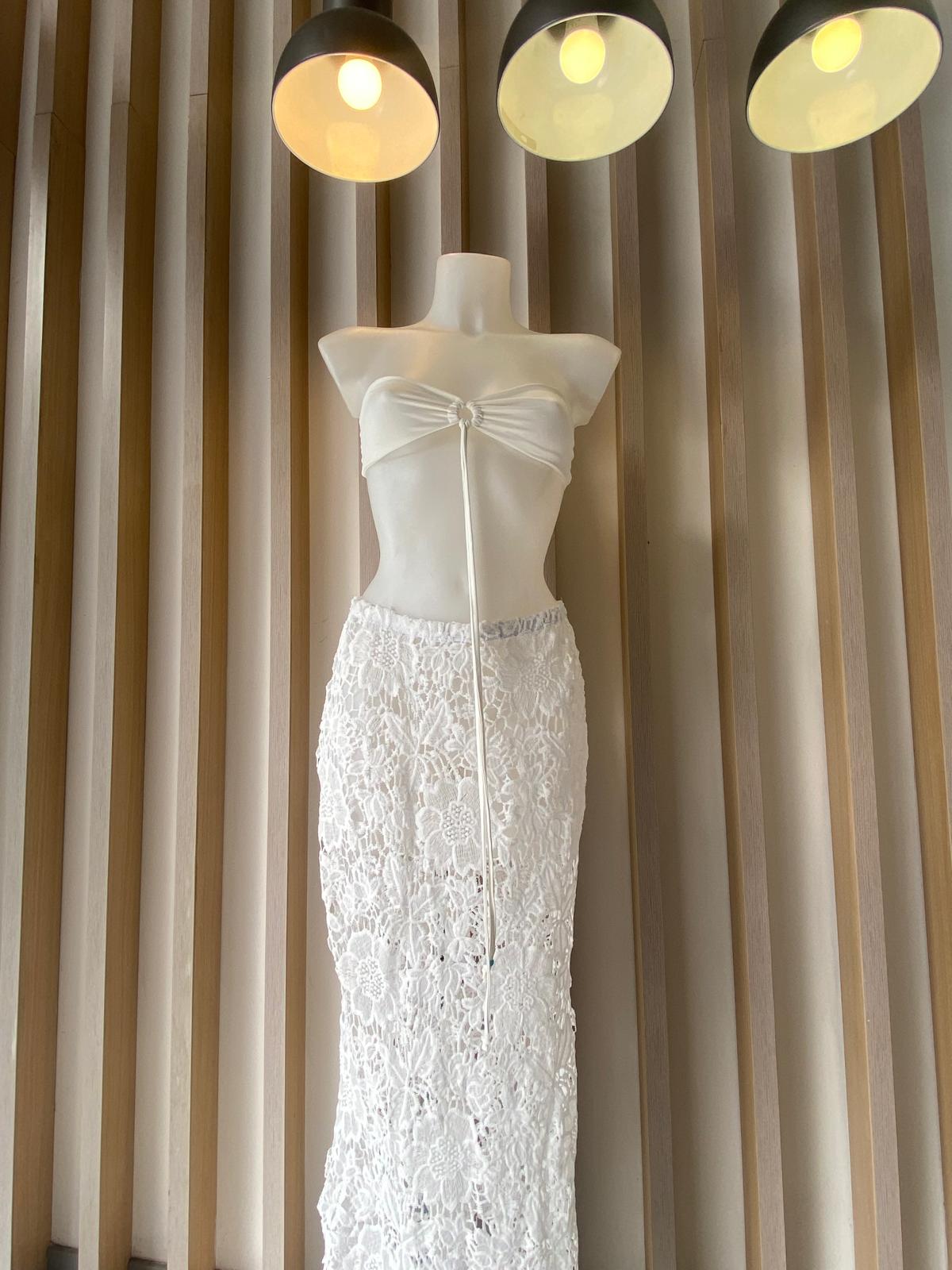 lace maxi skirt (LOVE-2022)