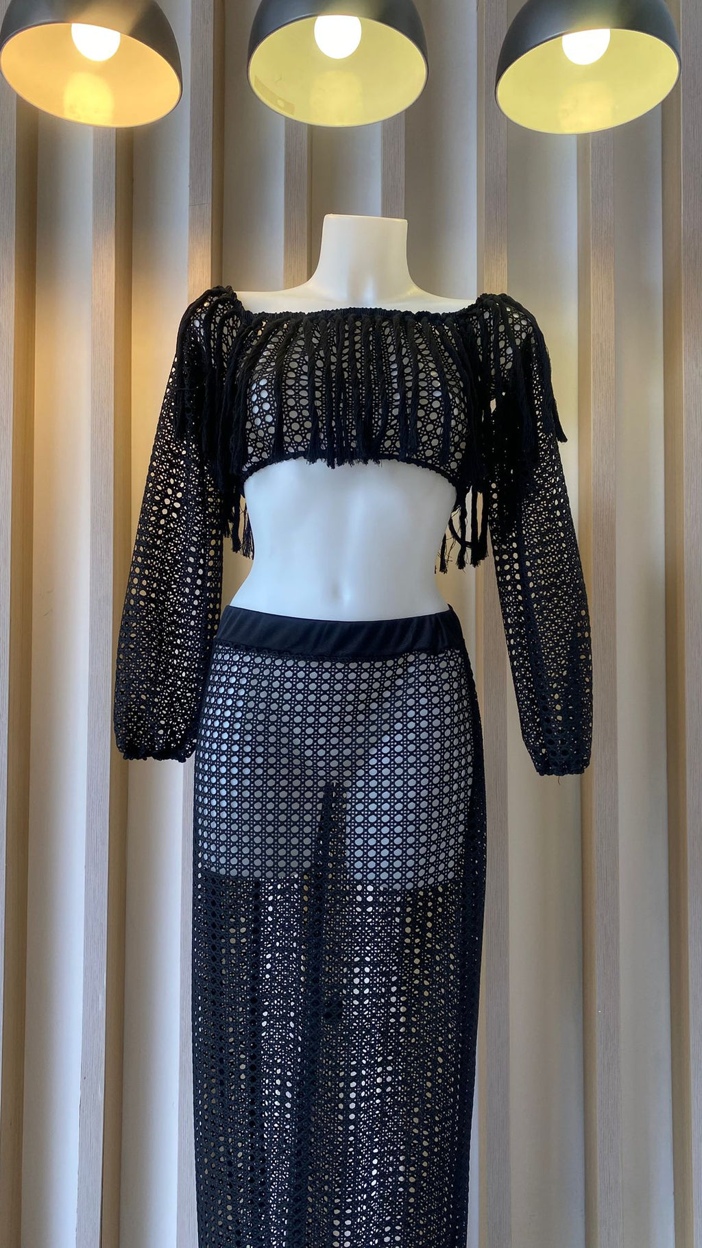 sunrise holes skirt (MAR-4004)