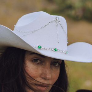Texas Cowboy hat White / Cowboy Esmeralda